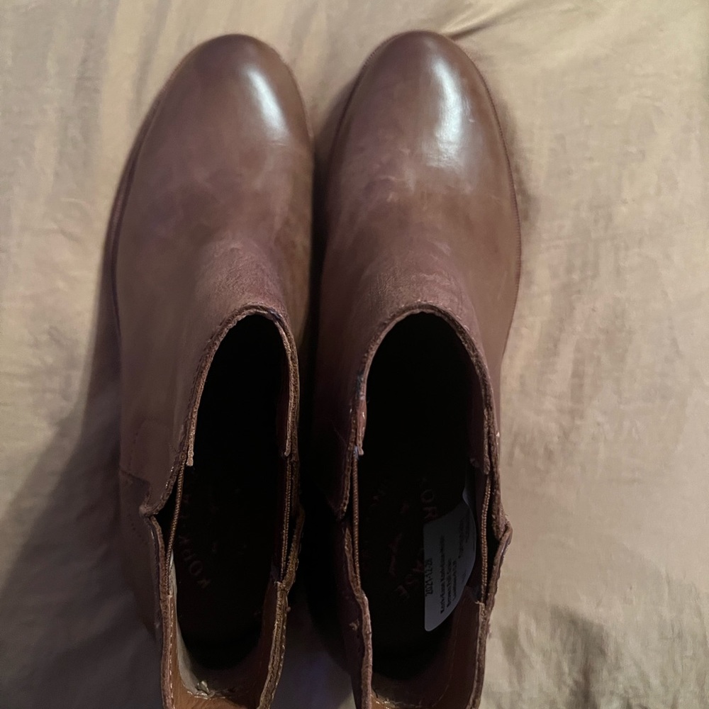 Kork ease Mindo brown bootie size 9.5